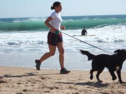 Exercícios na praia